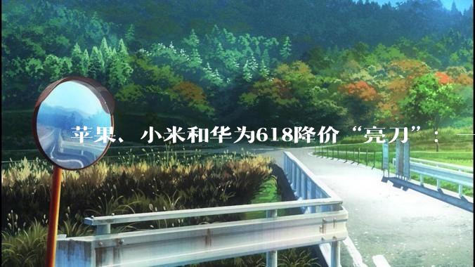 苹果、小米和华为618降价“亮刀”：一场关于毛利率的不对称战争_的成本_手机_行业